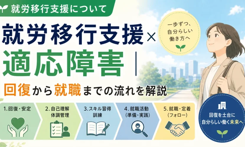 就労移行支援×適応障害｜回復から就職までの流れを解説
