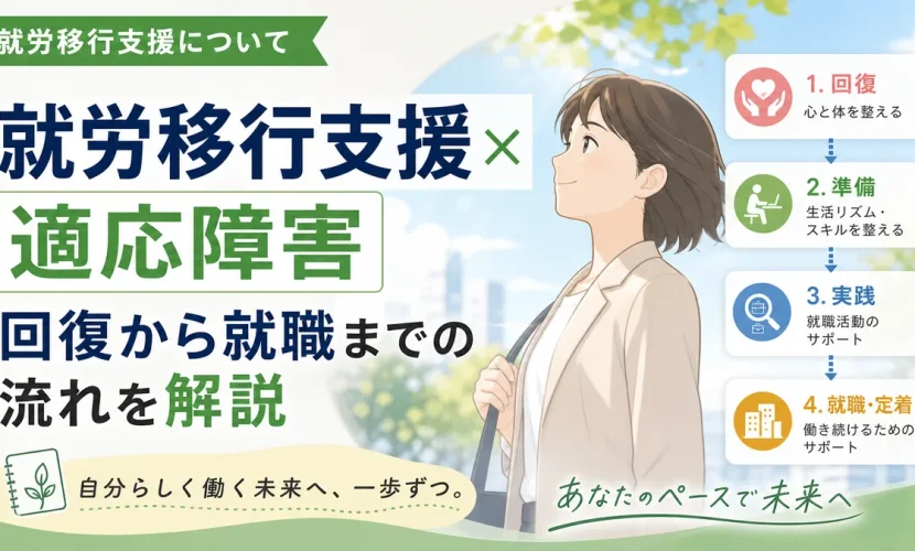 就労移行支援×適応障害｜回復から就職までの流れを解説