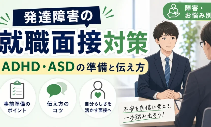 発達障害の就職面接対策｜ADHD・ASDの準備と伝え方