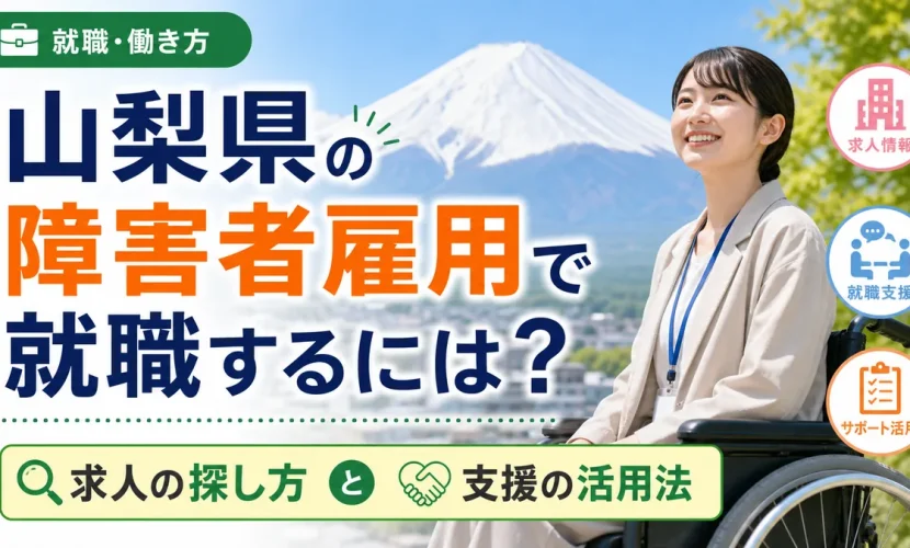 山梨県の障害者雇用で就職するには？求人の探し方と支援の活用法