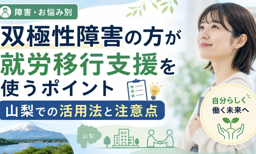 双極性障害の方が就労移行支援を使うポイント｜山梨での活用法と注意点