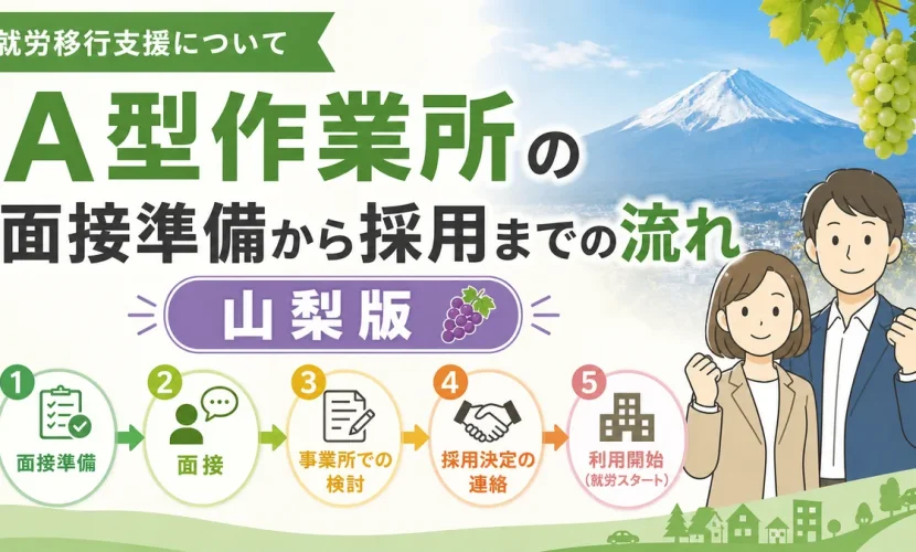 A型作業所の面接準備から採用までの流れ｜山梨版